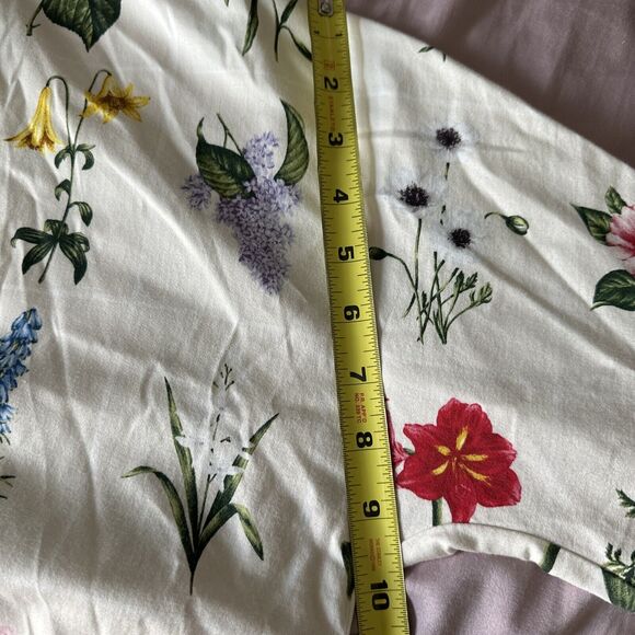 Tuckernuck Willow Floral 3/4 Sleeve Collared Crystal Button Popover Size Large. - Picture 9 of 11